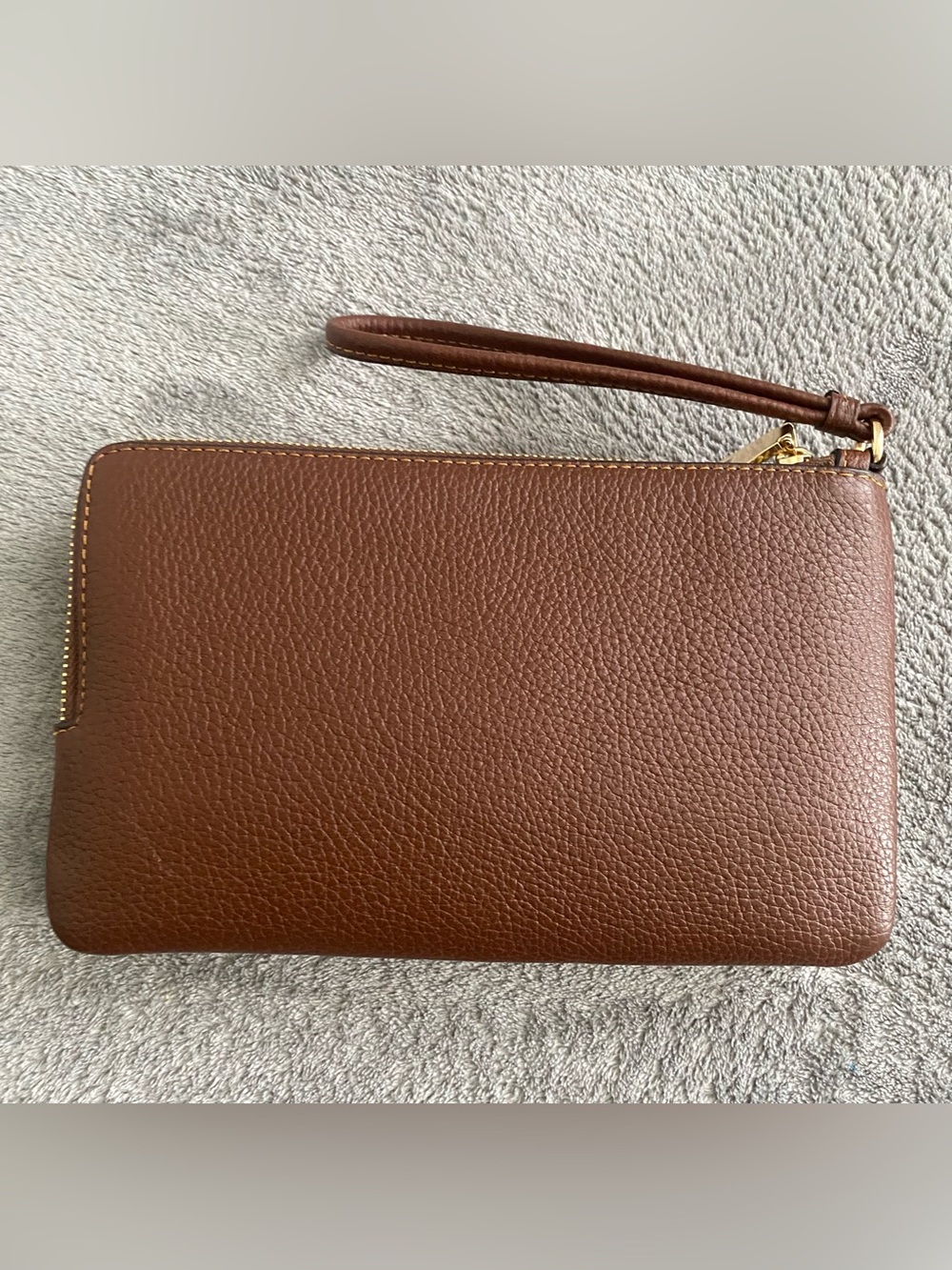 Coach Signature Tan Wristlet Clutch - Picture 15 of 15
